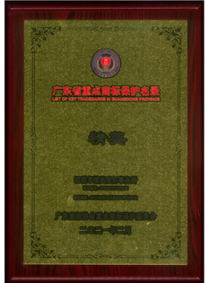 广东省重点商标保护名录纳入证书奖牌-精英；.png